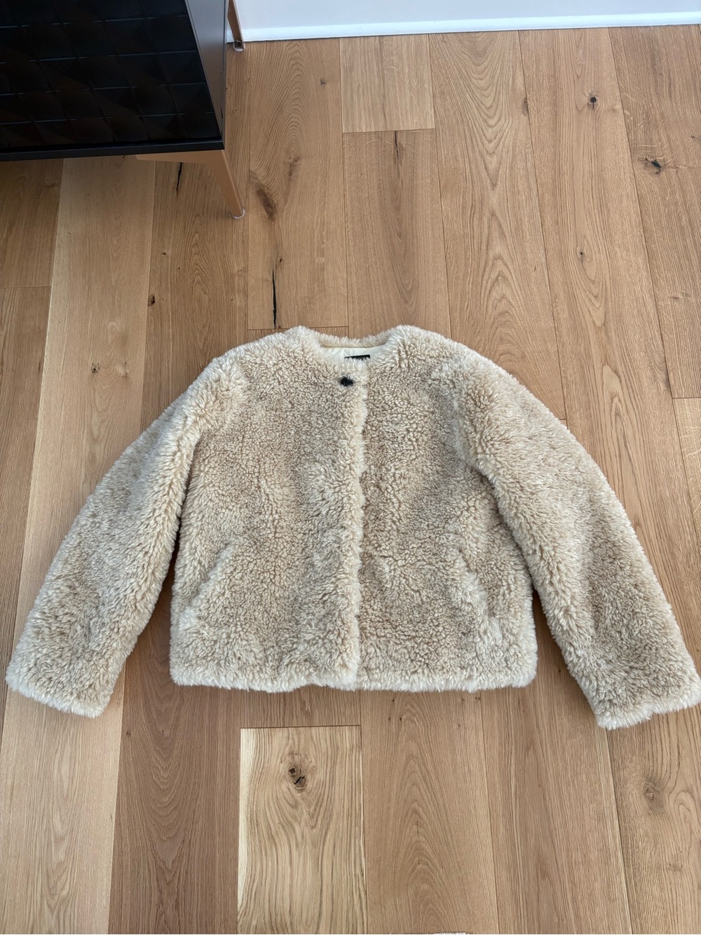 Rag & bone Ivory Cory Faux Shearling Coat